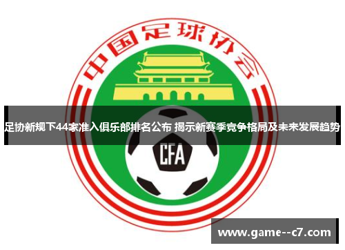足协新规下44家准入俱乐部排名公布 揭示新赛季竞争格局及未来发展趋势